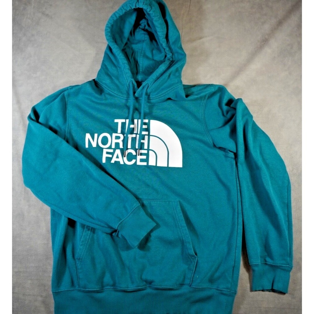 The North Face Mens Aqua Long Sleeve Sweatshirt Pullover‎ Hoodie Size Medium
